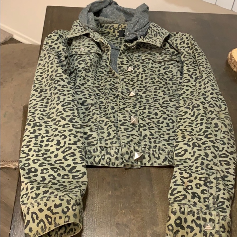 Obey cheetah print jacklet